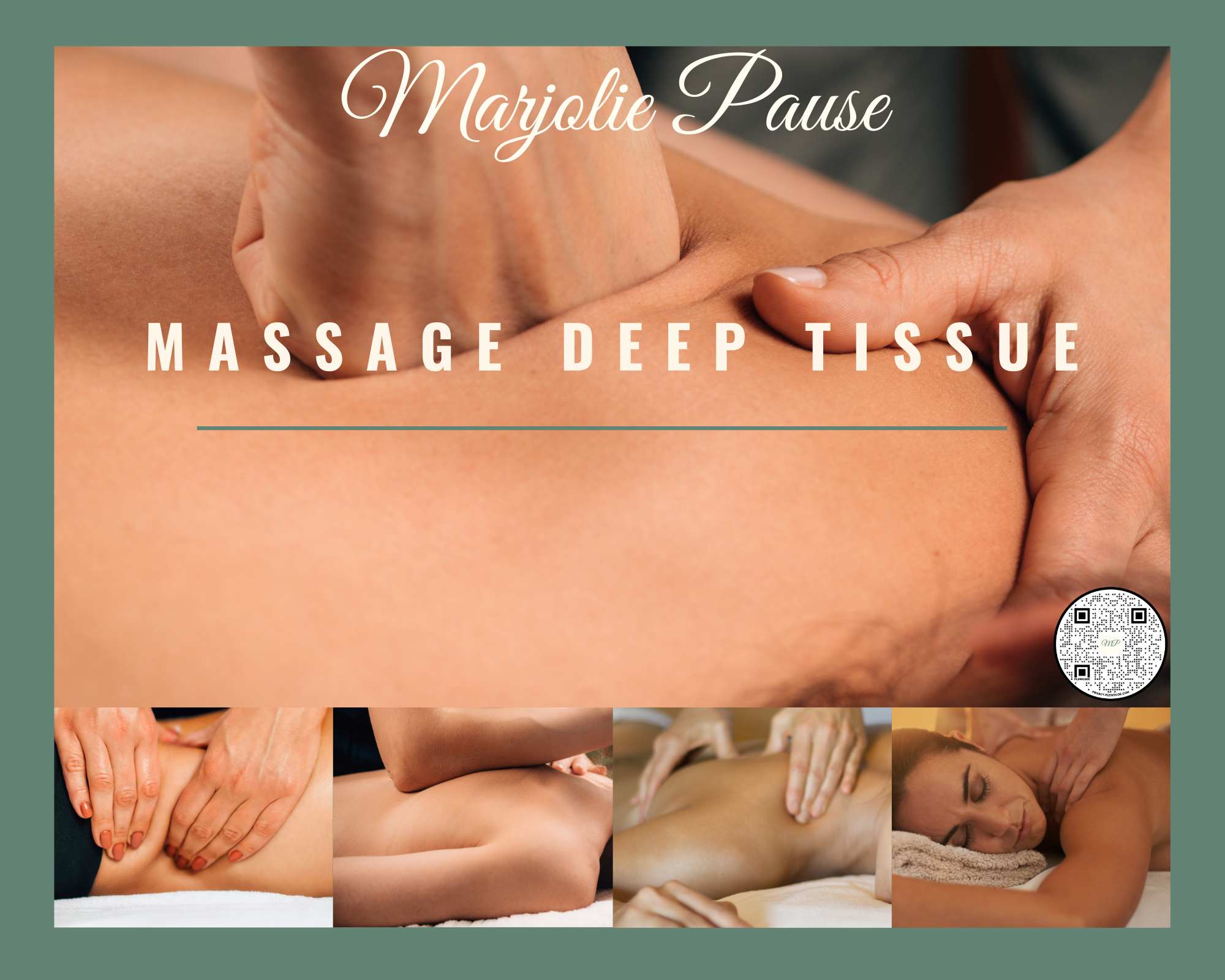 Massage deep tissue chez Marjolie Pause à Gardanne, soin musculaire en profondeur